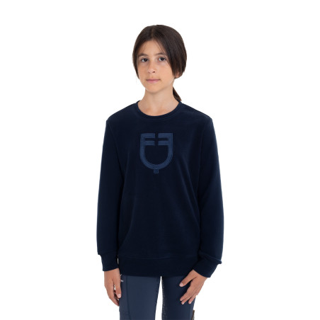Unisex kinderrondehals sweatshirt in fleece Equestro