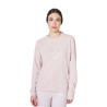 Dames sweatshirt met ronde hals in fleece Equestro - Viltachtig violet
