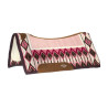 Contoured zadeldekje met wollen deken 34x36 Platinum Pro - Roze / wit / zwart