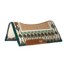 Contoured zadeldekje met wollen deken 34x36 Platinum Pro - Groen / bruin / wit