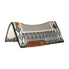 Contoured zadeldekje met wollen deken 34x36 Platinum Pro - Grijs / donkergrijs / wit