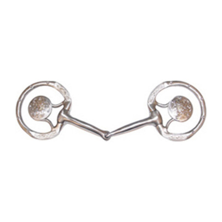 Satin Western-bit met bewerkte ringen Pool’s