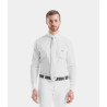 Design Heren wedstrijdshirt met lange mouwen voor paardrijden Horse Pilot - Wit