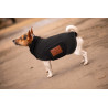 Fleece hondenjas Diagonal Paddock - Zwart
