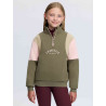 Young Rider Viola Sweater met kwartsrits LeMieux - Wilgengroen