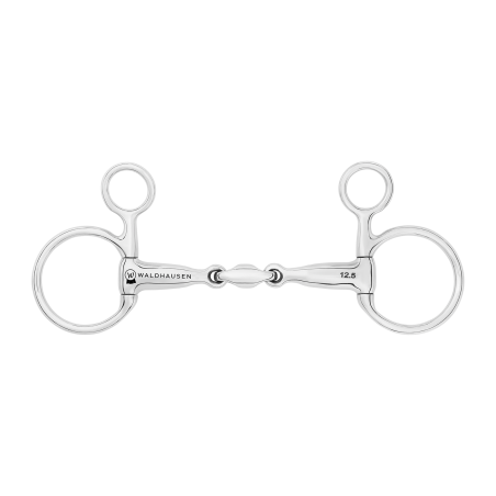 Baucher-bit dubbelgebroken