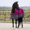 Outdoordeken Imperial Riding Limited Zomer met hals - Framboos / grijs