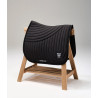 Ergonomische unisex zadeldek Horse Pilot - Zwart / pailletten