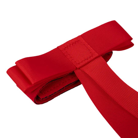 Rood lint met klittenband