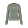 Dames sweatshirt met Swarovski-kristallen KLLilian Kingsland - Smaragdgroen