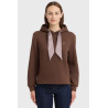 Celia Harcour hoodie met capuchon dames - Kastanje