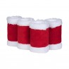 Kerstbandages Horze per 4 - Rood