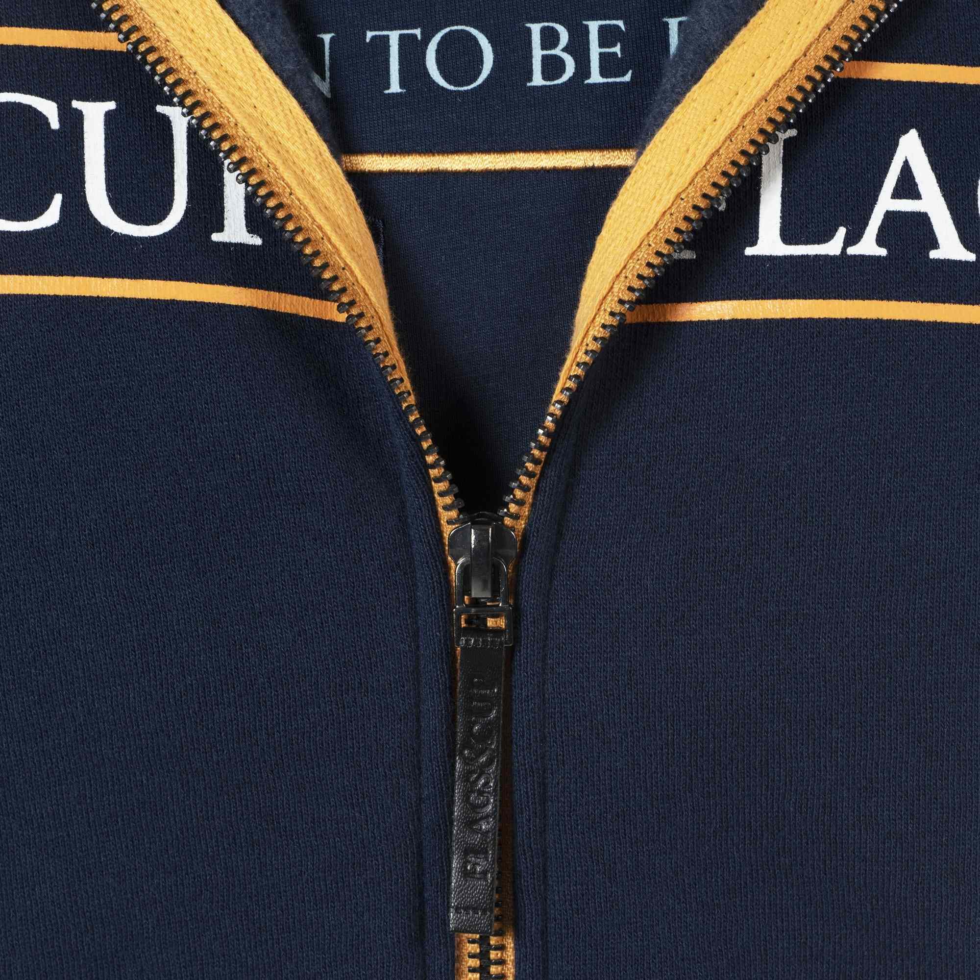 Kindersweater met rits Perico Flags & Cup Marineblauw