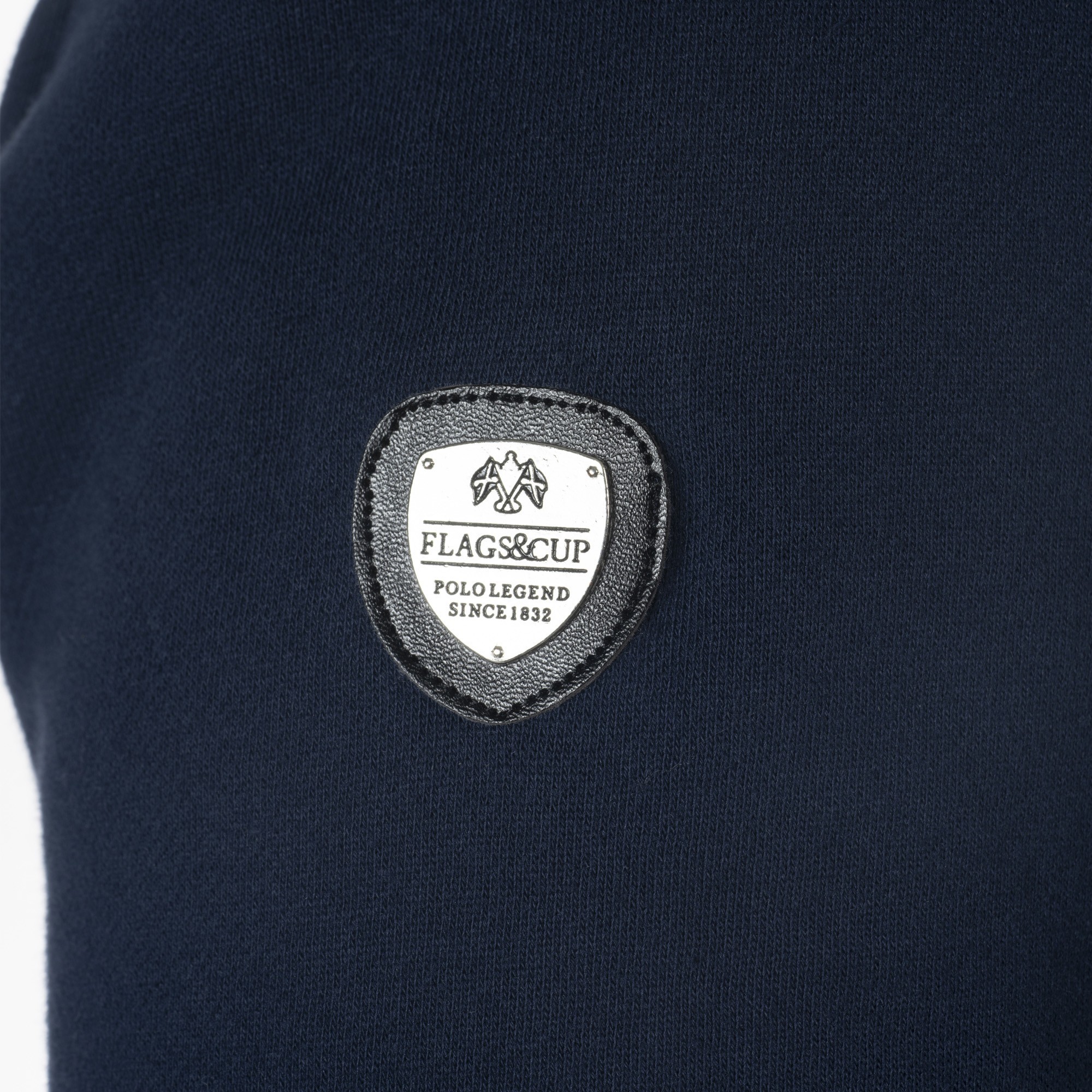 Kindersweater met rits Perico Flags & Cup Marineblauw