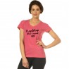 Dames T-shirt Rafaela Flags & Cup - Fuchsia