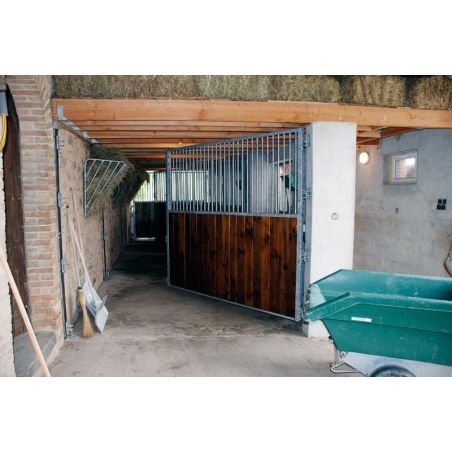 Draaiende hokscheiding met rooster/hout 3 m La Gée