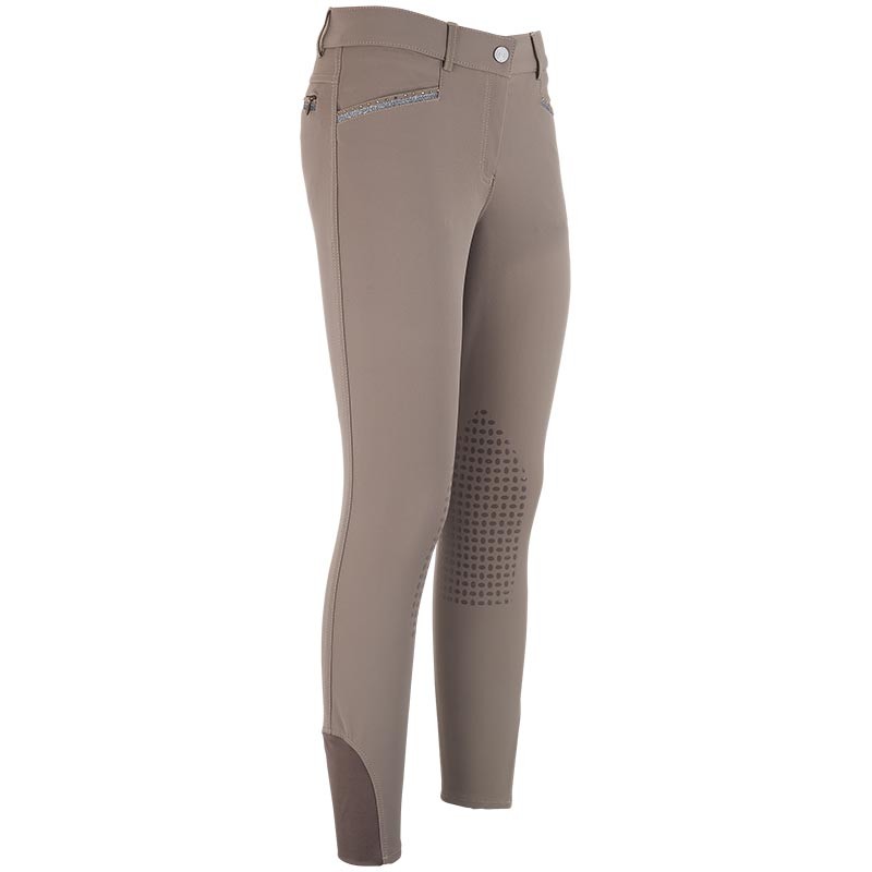 Rijbroek Imperial Riding El Capone KneeGrip Ijzer Beige