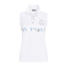Mouwloos polo Favouritas Palms HV Polo - Wit