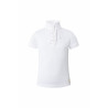 Wedstrijdshirt met korte mouwen en ruches Christel kind Horze - Wit