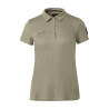Functioneel poloshirt met korte mouwen Denise dames Horze - Kaki Groen