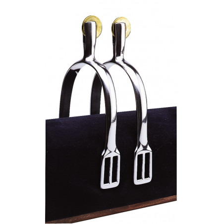 Feeling Prince of Wales sporen van roestvrij staal met glad wiel