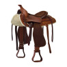 Prime Lakota-zadel met suède zitting - Bruin