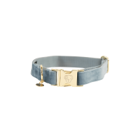 Hondenhalsband Velvet Kentucky Lichtblauw Hondenhalsband Velvet Kentucky Lichtblauw
