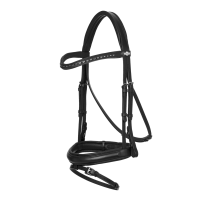 Bridon de dressage LeMieux Arika Noir / argent