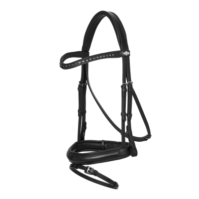 Bridon de dressage LeMieux Arika Noir / argent