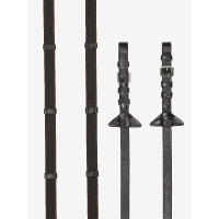 Continental LeMieux teugels van rubber Bruin / zilver Continental LeMieux teugels van rubber Bruin / zilver