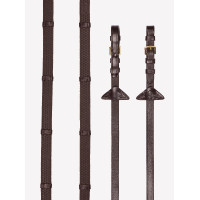 Zachte rubberen teugels met stops LeMieux Havana / messing Bruin Zachte rubberen teugels met stops LeMieux Havana / messing Bruin