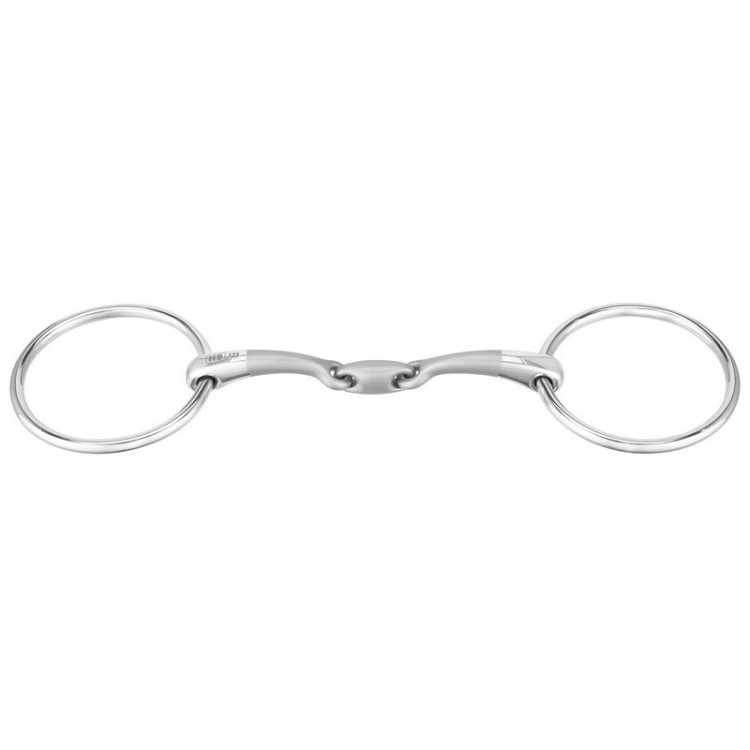 Sprenger Satinox dubbel gebroken bit met 2 ringen