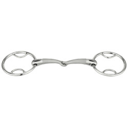 Gebroken bit met 2 Sprenger Satinox ringen