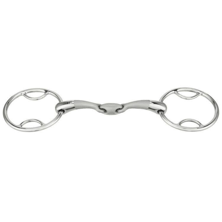 Bit 2 ringen Sprenger Satinox met dubbel gebroken mondstuk Bit 2 ringen Sprenger Satinox met dubbel gebroken mondstuk
