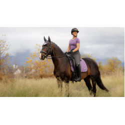Zadeldek LeMieux Earth Dressuur Square Distel Violet Zadeldek LeMieux Earth Dressuur Square Distel Violet