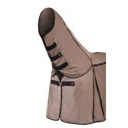 Combo vliegen-deken B Vertigo met afneembare halsbedekking en UV-bescherming Gemberkoekje Beige