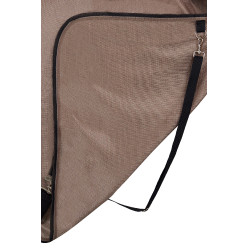 Combo vliegen-deken B Vertigo met afneembare halsbedekking en UV-bescherming Gemberkoekje Beige