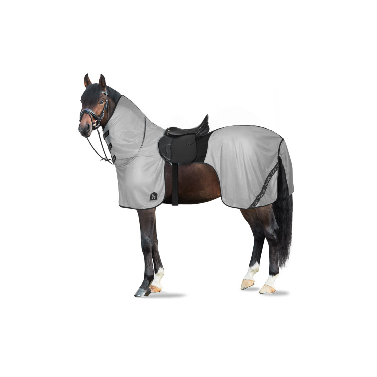 Vliegendeken voor paardrijden Horze Paso Fino met afneembare halsbedekking en UV-bescherming Vliegendeken voor paardrijden Horze Paso Fino met afneembare halsbedekking en UV-bescherming