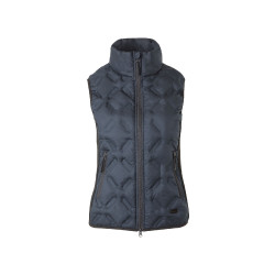 Mouwloos paardrijdvest Horze Shelly dames Donker marineblauw