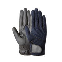 Zomerrijhandschoenen Horze Leni dames Donker marineblauw