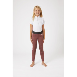 Paardrijlegging silicone Horze Leighton Junior met full grip en warme voering Rood roan