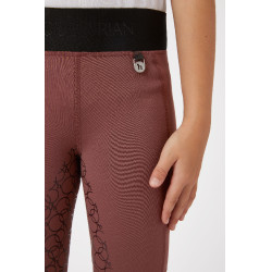 Paardrijlegging silicone Horze Leighton Junior met full grip en warme voering Rood roan