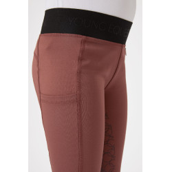 Paardrijlegging silicone Horze Leighton Junior met full grip en warme voering Rood roan