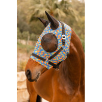 Elastisch vliegenmasker Horze om aan te trekken Bananengeel Elastisch vliegenmasker Horze om aan te trekken Bananengeel