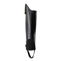 Mini-chaps Horze Portland kind met riempje Zwart Mini-chaps Horze Portland kind met riempje Zwart