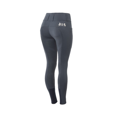 Pantalon d'équitation fond intégral Meghan B Vertigo taille haute femme Bleu marine foncé