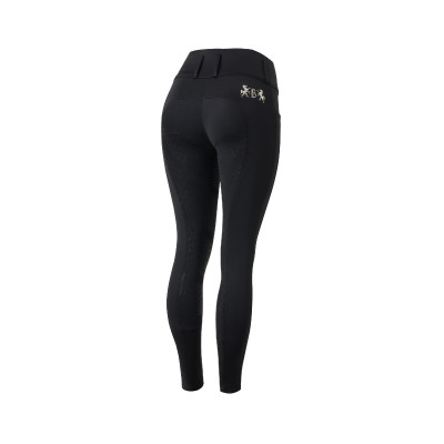 Paardrijbroek met volledige zit Meghan B Vertigo hoge taille dames Zwart