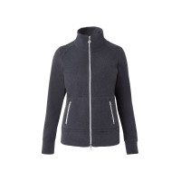 Fleece paardrijjas Horze Ellie dames Donker marineblauw