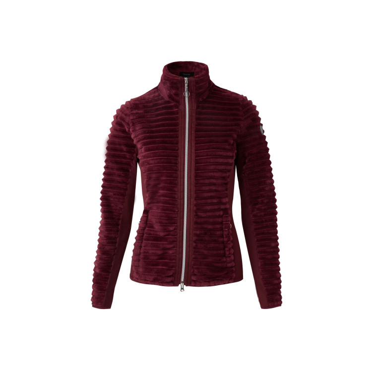 Gestreepte fleece paardrijjas Horze Della dames