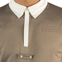 Herenpolo Bankso lange mouwen Flags & Cup Wit Herenpolo Bankso lange mouwen Flags & Cup Wit